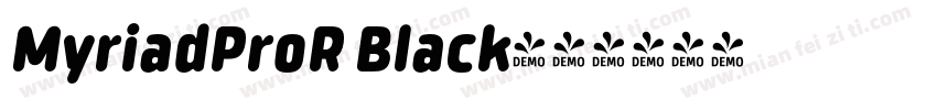 MyriadProR Black字体转换